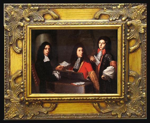 framed  Anton Domenico Gabbiani Portrait of Musicians at the Medici Court, Ta070
